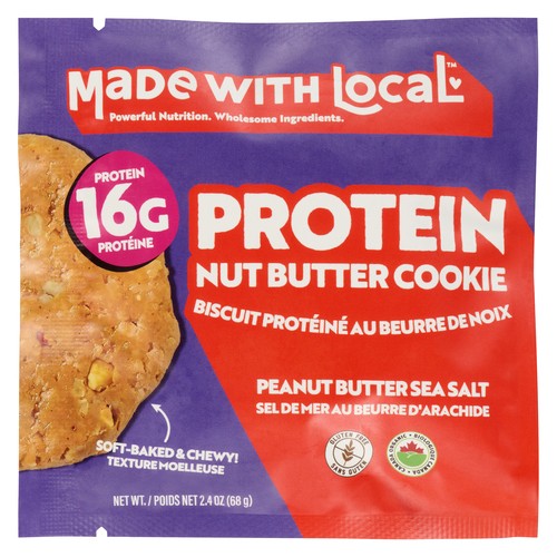 Made with Local Protein Nut Butter Cookie Peanut Butter Sea Salt 68 g