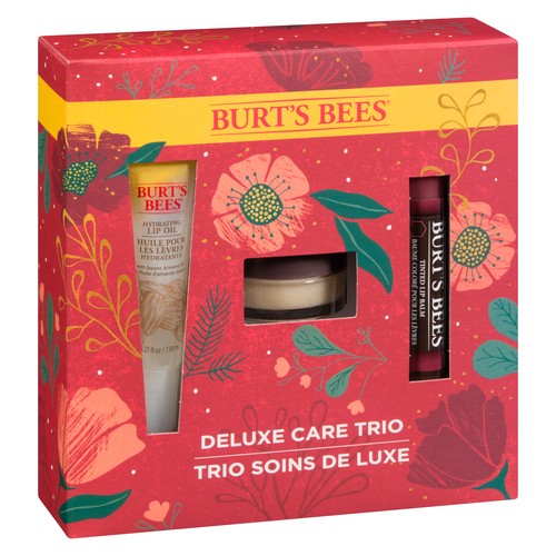 Burts Bees Lip Balm Canada Holiday 2021 Deluxe Trio 