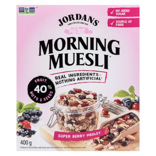 Jordans Morning Muesli Cereal Super Berry Medley 400 g Voilà Online