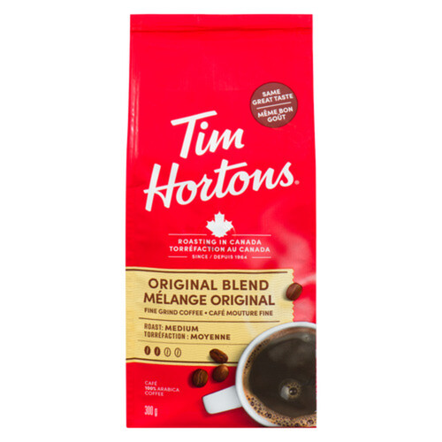 Tim Hortons Ground Coffee Fine Grind Original 300 g