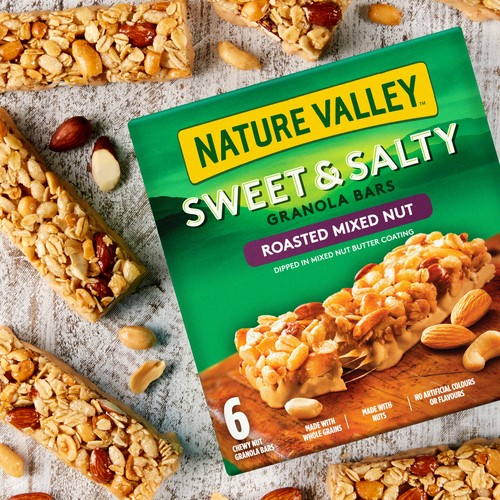 Nature Valley Chewy Granola Bars Sweet & Salty Roasted Mixed Nut 210 g