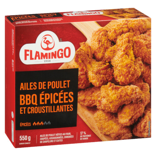 Flamingo Frozen Chicken Wings Crispy & Spicy 550 g