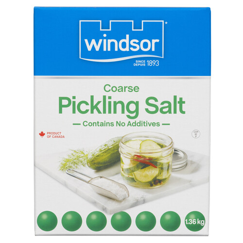 Windsor sel gros pour conserve et marinade sans additif 1.36 kg