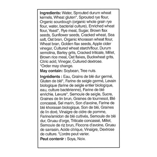 Stonemill Bakehouse Honest Wellness Sprouted Rye & 12 Grains Bread 454 g