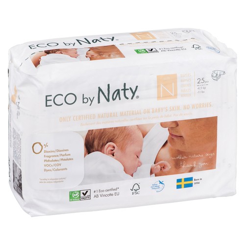 Eco by Naty Size N Diapers 25 EA
