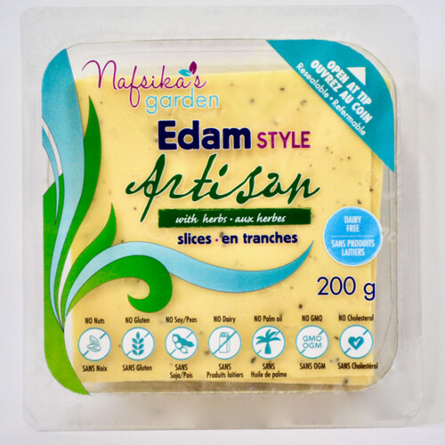 Nafsika's Garden Edam Style Cheese Slices With Herbs 200 g