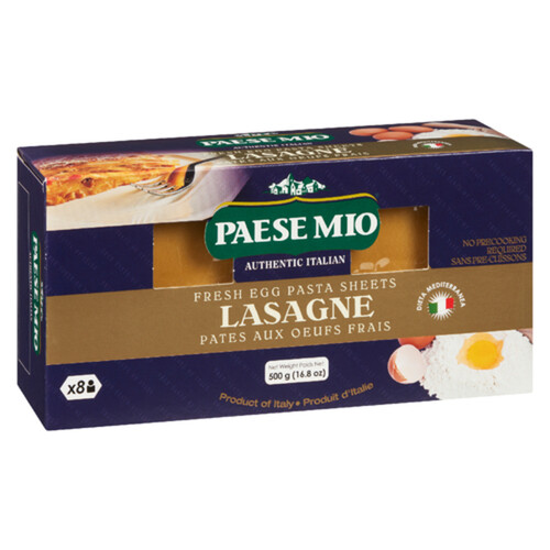 Paese Mio Lasagne Egg Sheets 500 g - Voilà Online Groceries & Offers