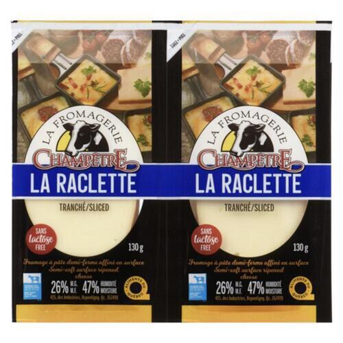 Champêtre Lactose-Free Sliced Cheese Raclette 260 g