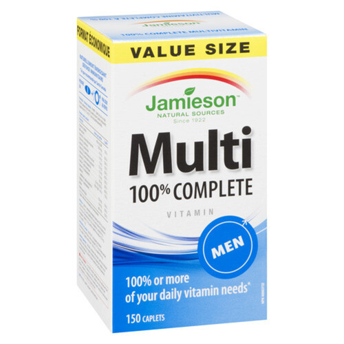 Jamieson Multi Complete Men Multivitamin Caplets 150 Count