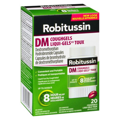 Robitussin Cough Liquid Gels 20 Count
