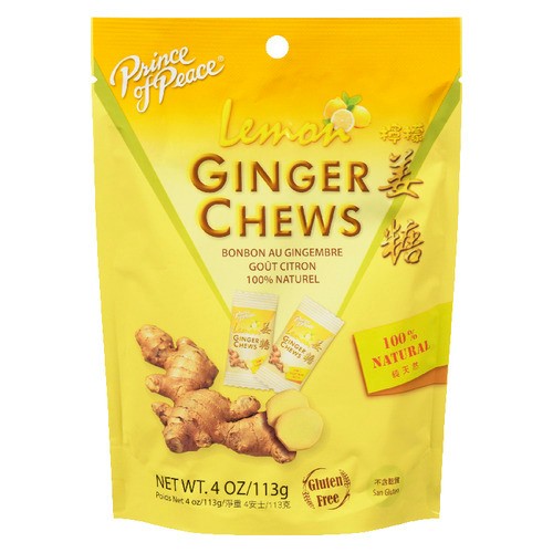 Prince Of Peace Gluten-Free Candy Lemon Ginger Chews 113 g