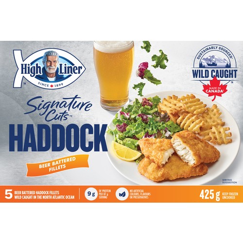 High Liner Frozen Haddock Fillet Beer Battered 425 g