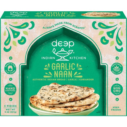 Deep Naan Family Pack Garlic 898 g (frozen)