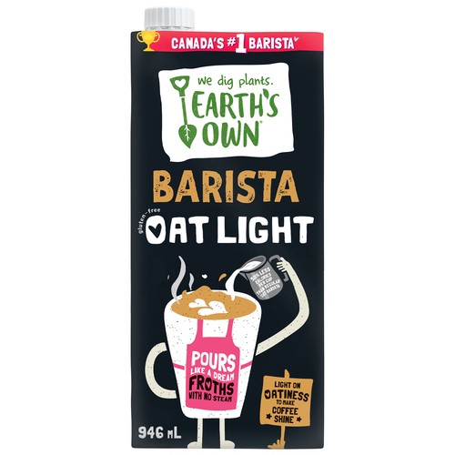 Earth's Own Dairy-Free Oat Light Barista 946 ml