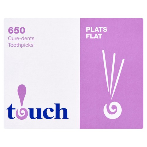 Touch Flat Toothpicks Box 650 Pack