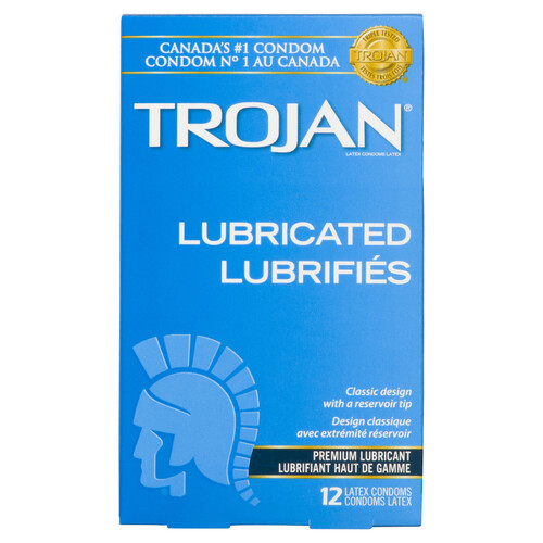 Trojan Lubricated Condoms Classic Design 12 Ea