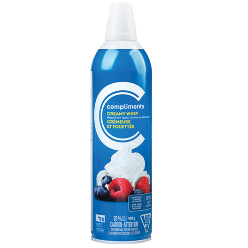 Compliments Regular Whipped Cream 400 g