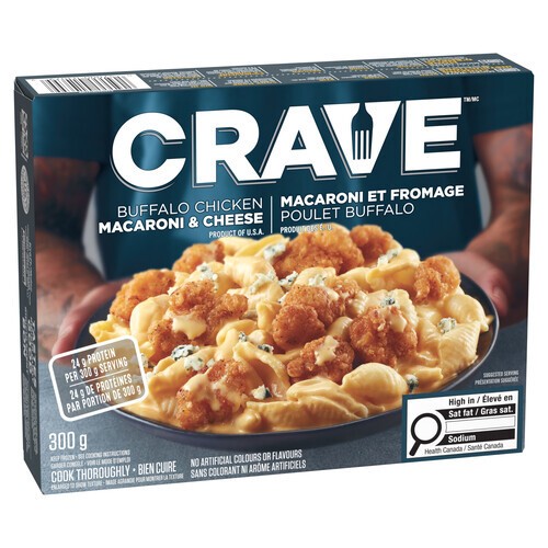 Crave Frozen Macaroni & Cheese Buffalo Chicken 300 g