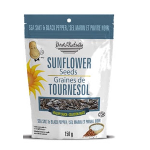 David Roberts inshell Sunflower Seeds Sea Salt & Black Pepper 150 g