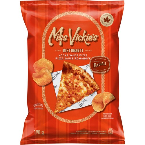 Miss Vickie's Kettle Cooked Potato Chips Vodka Sauce Pizza Flavoured 190 g
