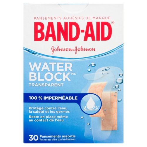 Band-Aid Clear Waterblock Bandages 30 EA