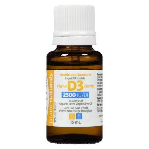 Prairie Naturals Health Basics 2500UI Vitamin D3 15 ml