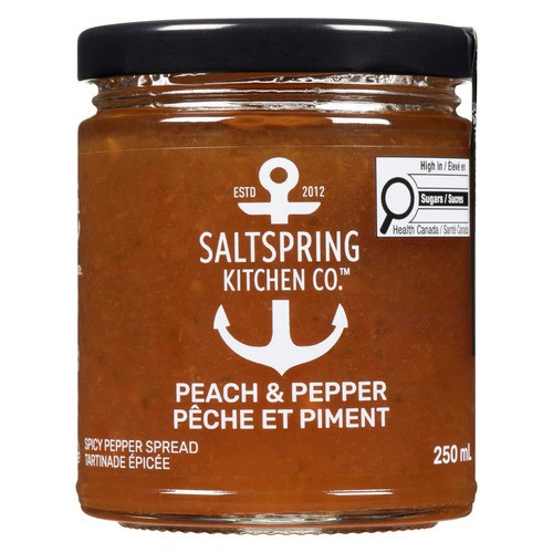 SaltSpring Kitchen Ltd Spread Peach And Pepper 250 ml