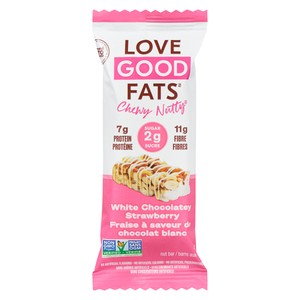 Love Good Fats Chewy Nutty Snack Bar White Chocolatey Strawberry 40 g ...