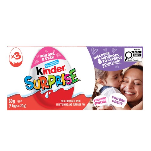 Kinder Surprise Peanut-Free Milk Chocolate With Toy 3 x 20 g