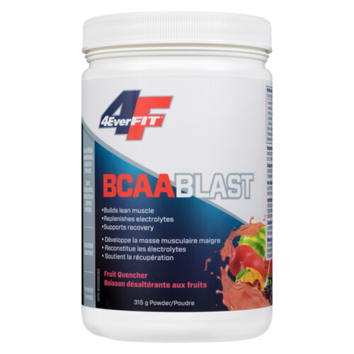 Prairie Naturals BCAA Blast Nutritional Supplement Fruit Quencher 315 g