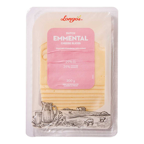 Longo's Sliced Cheese Emmental 200 g