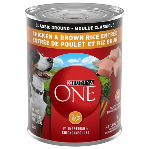 Purina ONE Wet Dog Food Classic Ground Chicken & Brown Rice Entre 368 g