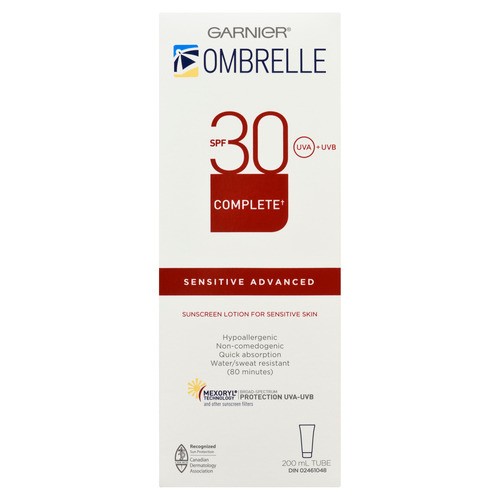 Garnier Ombrelle Sunscreen Lotion Complete Sensitive Advanced SPF 30 200 ml