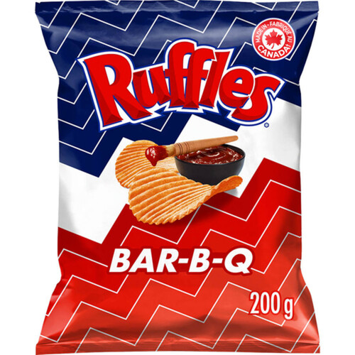 Ruffles Potato Chips Bar-B-Q Flavoured 200 g