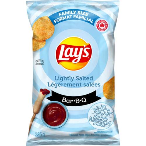 Lay's Potato Chips Lightly Salted Bar-B-Q 235 g