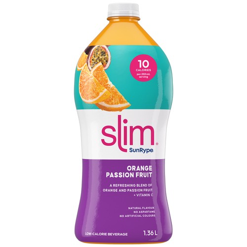 SunRype Slim Juice Orange Passion Fruit 1.36 L