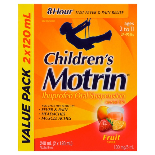 Motrin Children's Ibuprofen Fruit Value Pack 240 ml