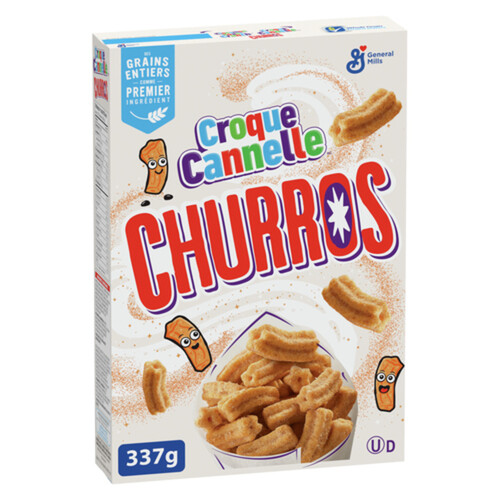 Cinnamon Toast Crunch Cereal Churros Breakfast Whole Grains 337 g