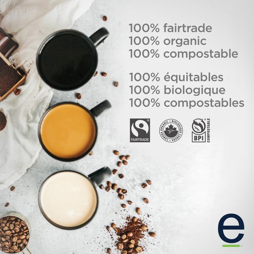 Ethical Bean Coffee Pods Super Dark French Roast 12 Single Serve 132 g