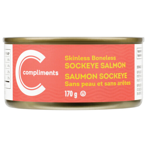 Compliments Sockeye Skinless Boneless Salmon 170 g