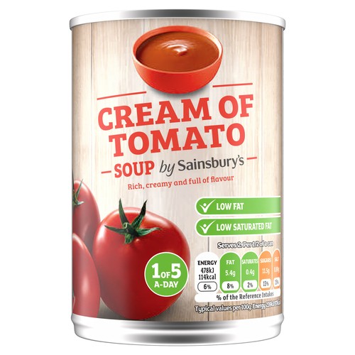 Sainsbury's Canned Soup Cream Of Tomato 400 g