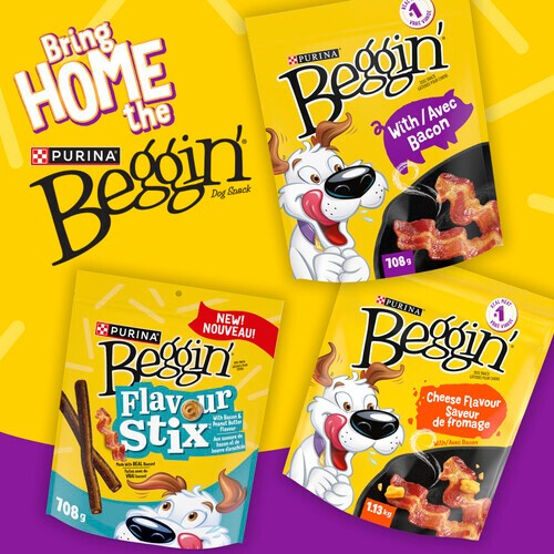 Purina Beggin' Dog Treats With Bacon 708 g