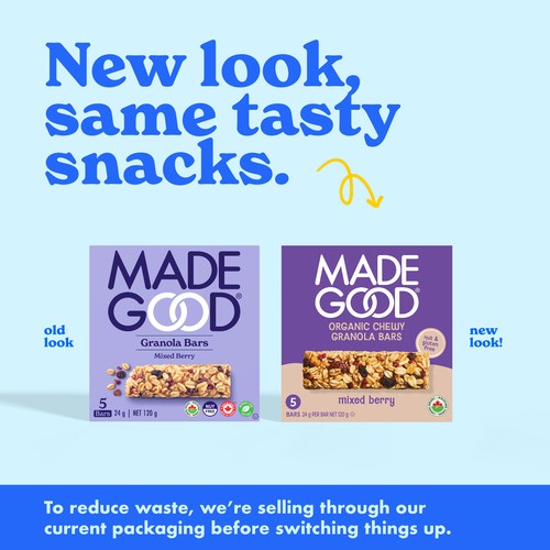 MadeGood Granola Bars Mixed Berry 5 x 24 g