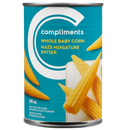 Compliments Whole Baby Corn 398 ml