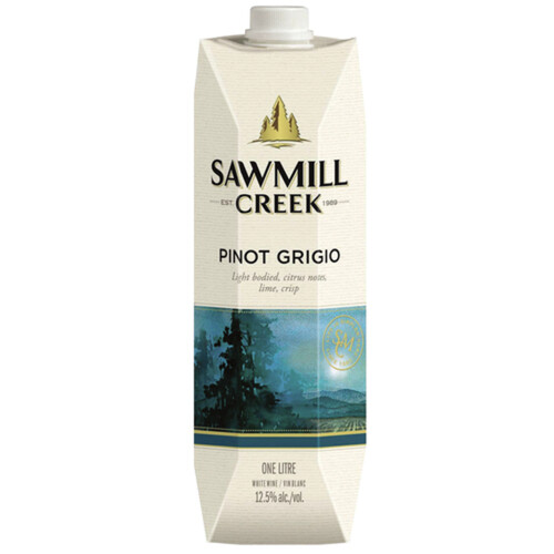 Sawmill Creek ICB Wine 12.5% Alcohol Pinot Grigio 1 L