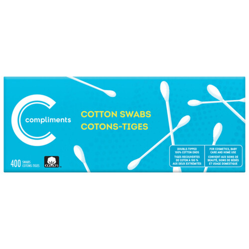 Compliments Cotton Swabs 400 Count