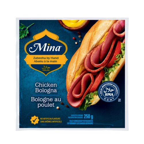 Mina Halal Deli Sliced Chicken Bologna 250 g