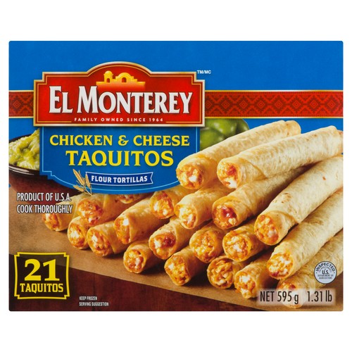El Monterey Flour Chicken & Cheese Taquitos 590 g (frozen)