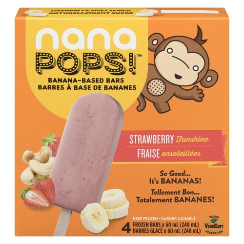 フェイスクリーム nana NanaShake Nana Pops Frozen Bars Strawberry Funshine 4 x 60 ml