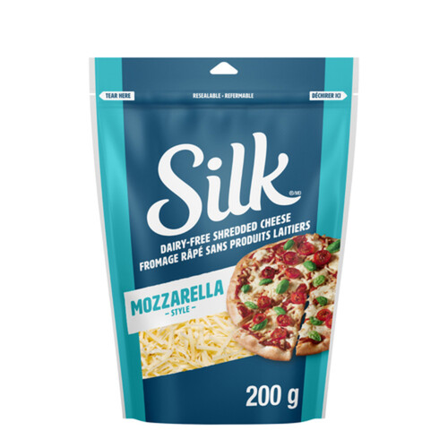 Silk Dairy Free Plant Based Shredded Cheese Mozzarella Style 200 g